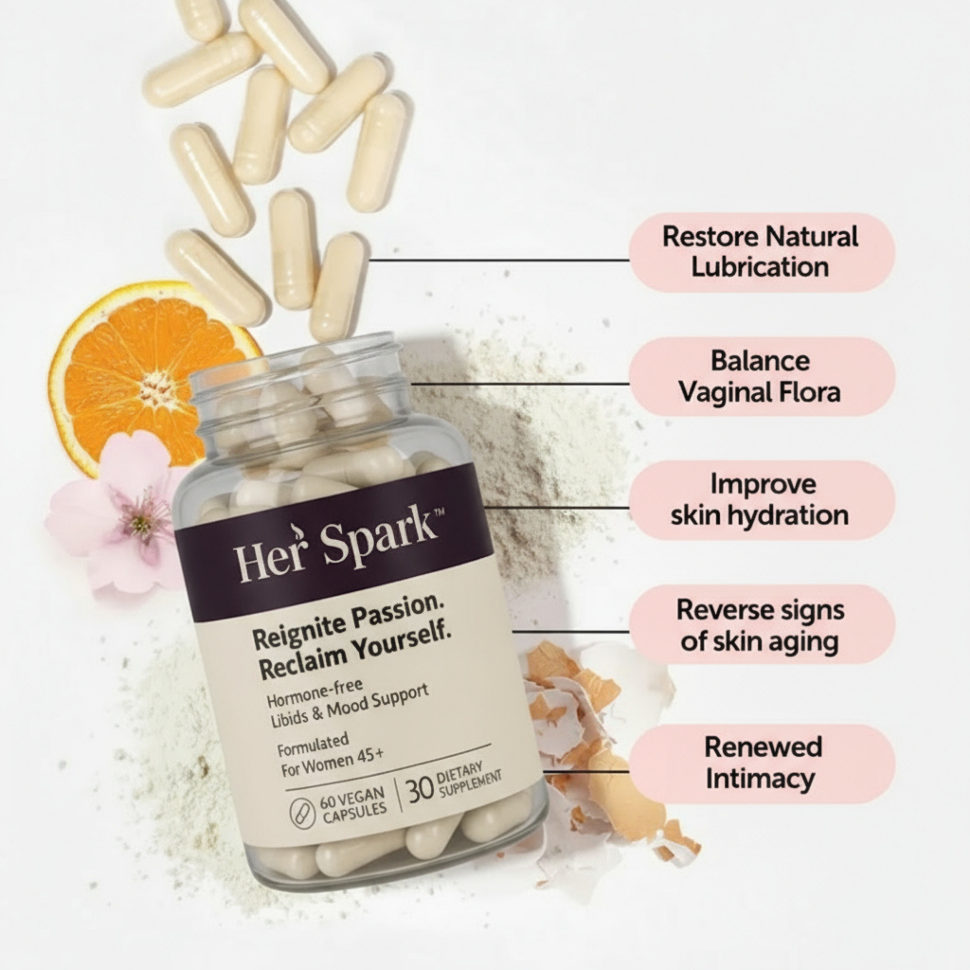 Her Spark™ - Naturally Restores Libido & Moisture + FREE eBook by Dr. Sarah Mitchell