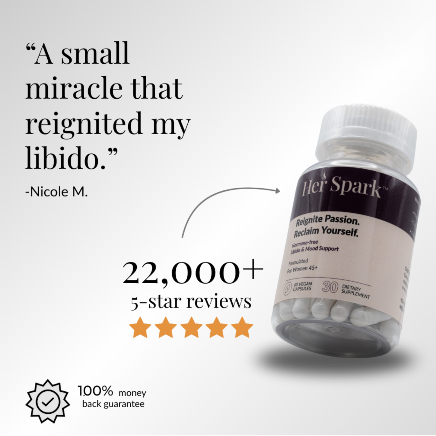 Her Spark™ Menopausal Libido Formula + FREE eBook by Dr. Sarah Mitchell