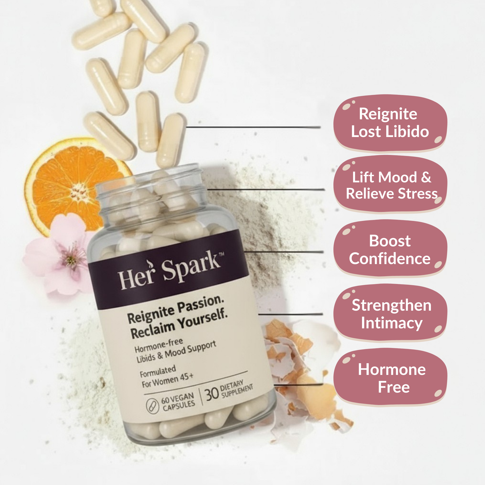 Her Spark™ Menopausal Libido Formula + FREE eBook by Dr. Sarah Mitchell